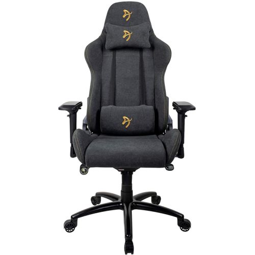 Arozzi Verona Signature Soft Fabric Gaming Chair - Gold Logo