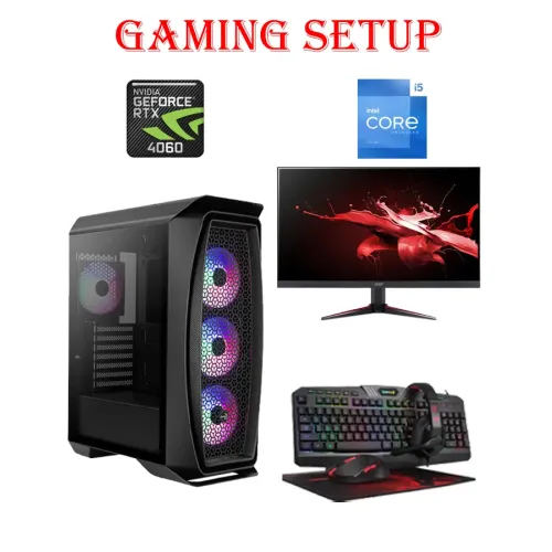 Aerocool Aero Intel Core I5 - 13th Gen Gaming Pc With Monitor And Gaming Kit Bundle Offer