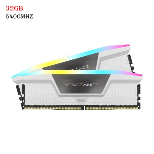 Corsair Vengeance Rgb Ddr5 Ram 32gb (2x16gb) 6400mhz Cl32 Intel Xmp Icue Compatible Computer Memory - White