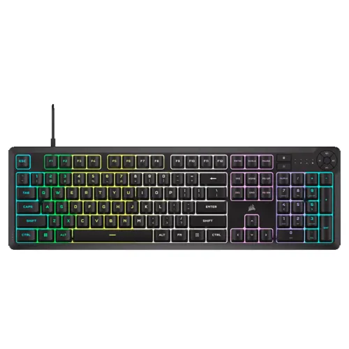 Corsair Icue K55 Core Rgb Wired Gaming Keyboard - Black