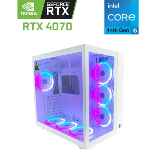 Xigamatek Aquarius Pro Intel Core I5 - 14th Gen Rtx 4070 Gaming Pc - White