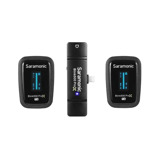 Saramonic Blink500 Prox B4 Lightning 2.4g Dual Channel Wireless Microphone With Charging Case