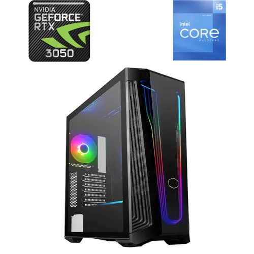Cooler Master Box 540 Intel Core I5-12th Gen Rtx 3050 Gaming Pc